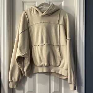 aerie | Tops | Sherpa Patchwork Hoodie | Poshmark